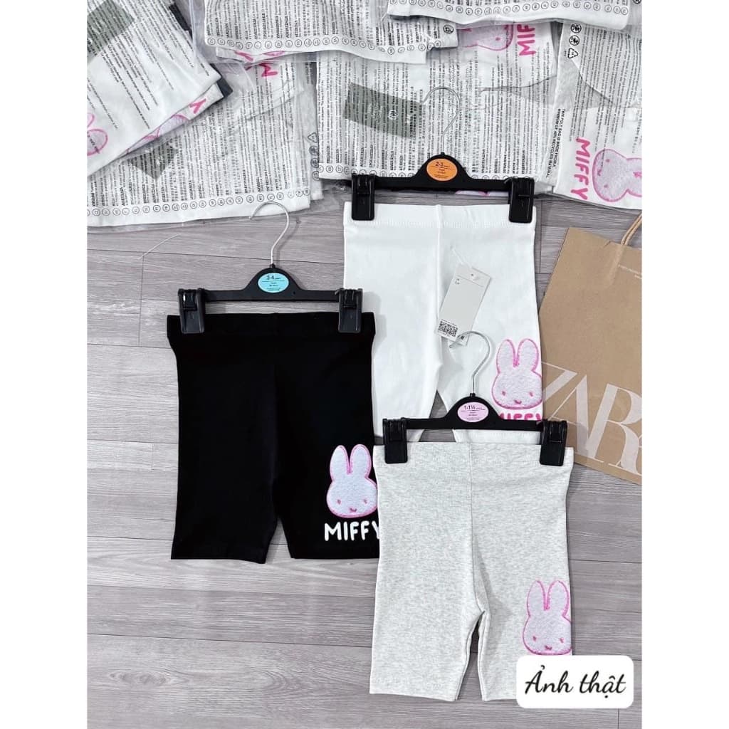 Quần legging đùi cho bé gái hình thỏ MIFFY