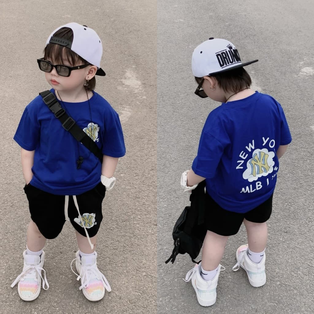 Bộ quần áo cho bé trai hình MLLBB đám mây