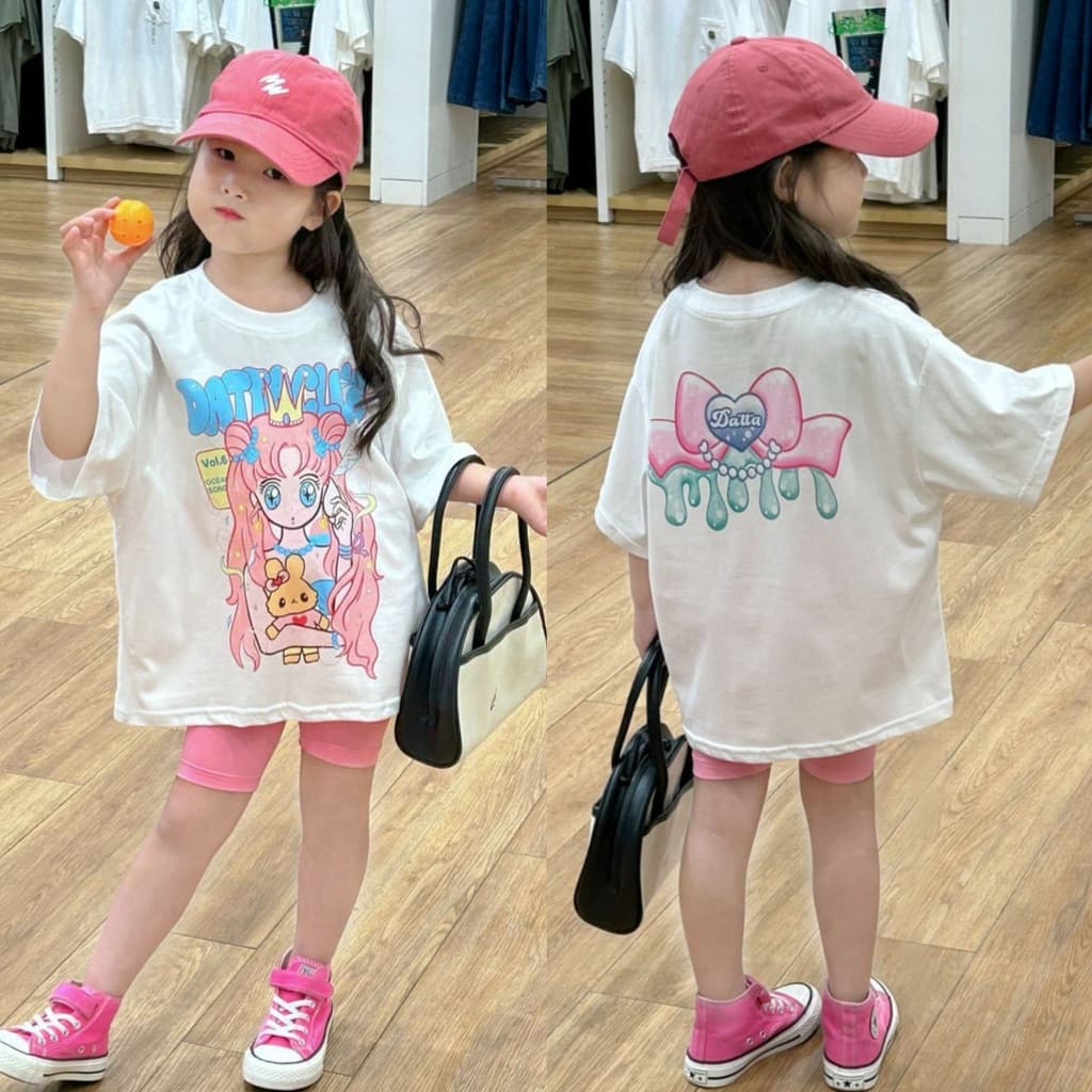 Set legging cho bé gái hình thuỷ thủ mặt trăng