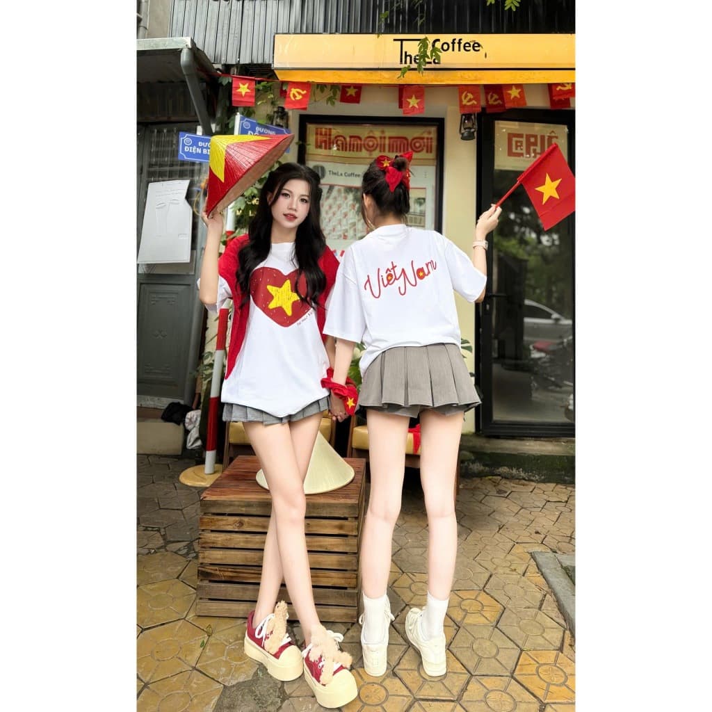 Áo thun cho bé hình Trái Tim Việt Nam