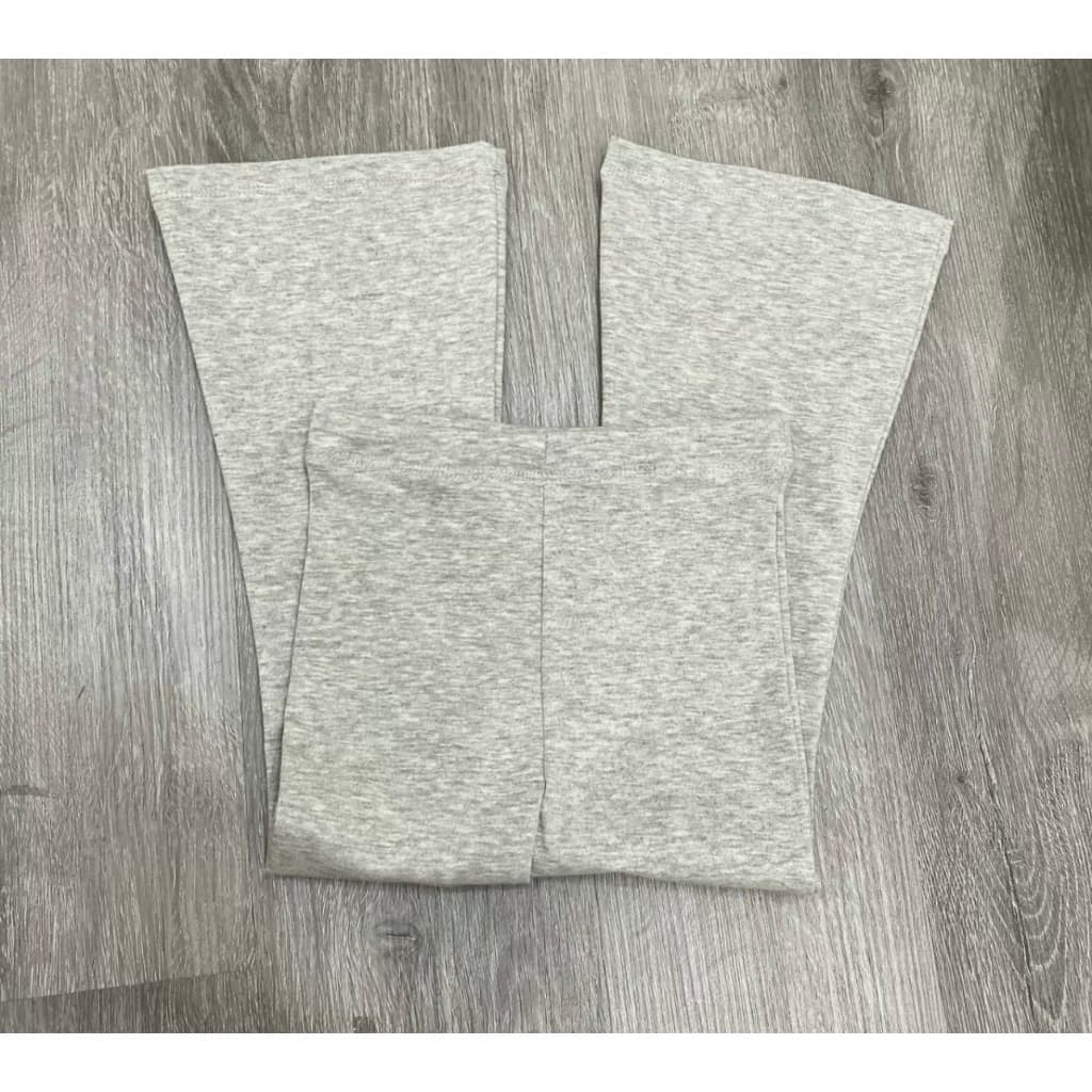 Quần legging ống loe cho bé gái chất bozip siêu co dãn